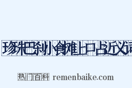 珍珠巴刹小食摊上口占近义词是什么意思的图片